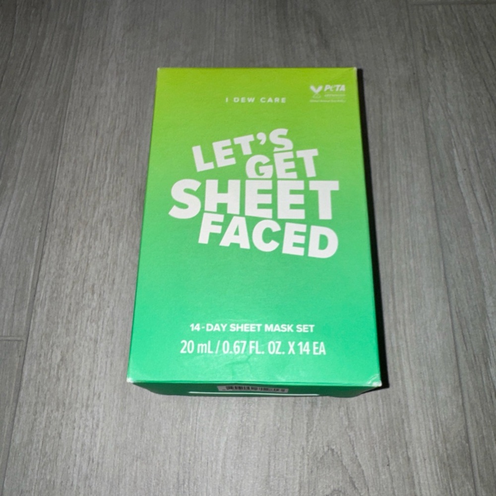 I Dew Care Let's Get Sheet Faced Skincare Mask Set - Green